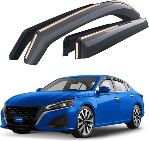 Goodyear Deflectores de ventana de canal inastillables para Nissan Altima 2019-2026, protectores de lluvia, viseras de ventana para automóviles,