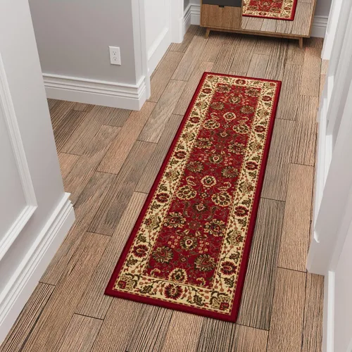 Miniatura 17 de Ottomanson Alfombra de 5 x 6,6 pies para sala de estar, alfombra oriental para dormitorio - alfombra grande para piso antideslizante y duradera