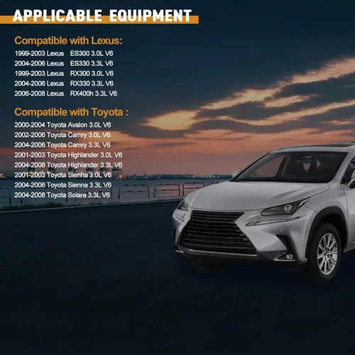 Miniatura 4 de Paquete de 6 bobinas de encendido UF267 y bujía de iridio compatible con Lexus ES300 RX300, para Toyota Camry Sienna Avalon Highlander 1999-2006