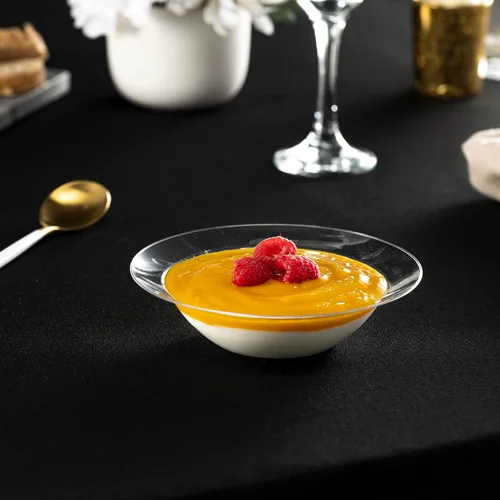 Miniatura 3 de Pack de 40 tazones desechables de helado y postre de plástico duro transparente de 5 onzas, de peso pesado y clase premium