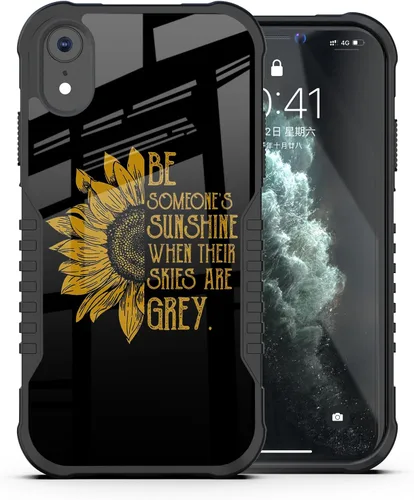 Miniatura 9 de Funda compatible con iPhone XR para hombres y mujeres, diseño de fútbol americano en fuego, a prueba de golpes, antiarañazos, caídas, silicona