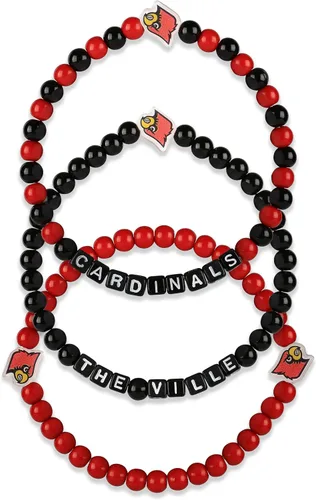 Miniatura 23 de FOCO NCAA unisex-adulto Paquete de 3 Pulseras de la Amistad con Cuentas con Logotipo de Equipo Universitario de la NCAA Oficialmente Licenciadas