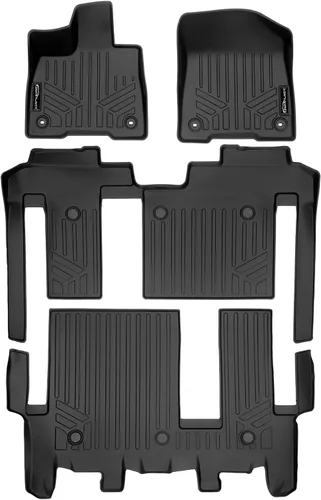 Miniatura 14 de SMARTLINER Alfombrilla de suelo para maletero de carga para todo tipo de clima, detrás de la segunda fila para Toyota Sienna 2011-2012