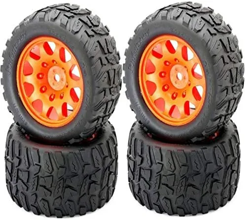 Miniatura 3 de Powerhobby Raptor XL Neumáticos con cinturón/Viper Wheels (4) 24MM HEX (negro)