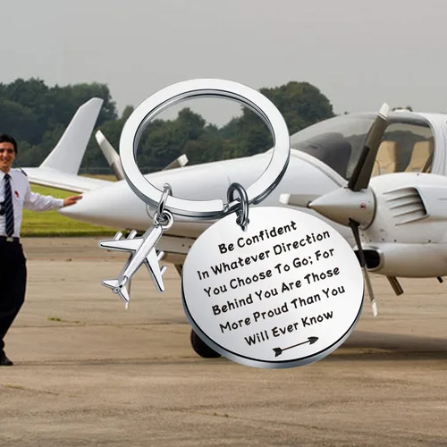 Miniatura 6 de LQRI Future Pilot Gift - Nuevo regalo de piloto regalo de graduación de piloto ten confianza en cualquier dirección que elijas ir Medio
