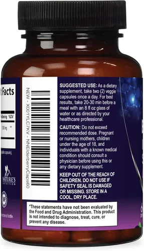 Miniatura 8 de Extracto de fruta de saúco europeo de 1200 mg por porción cápsulas – Sambucus apoyo inmunológico con extracto concentrado de saúco negro de sambucus