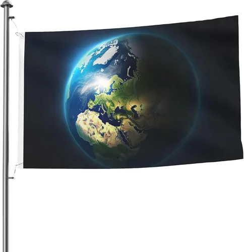Banderas de 5 x 8 pies para exteriores, divertida bandera de jardín, bandera de doble cara con tierra brillante de bienvenida para el hogar, jardín,
