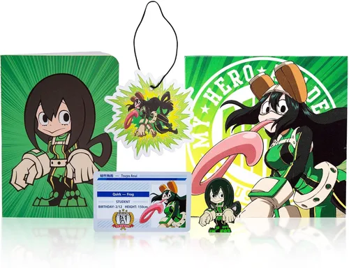 Miniatura 2 de JUST FUNKY My Hero Academia Looksee Mystery Blind Box, Tsuyu Asui Incluye 5 coleccionables temáticos