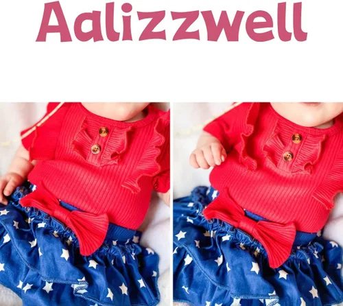 Miniatura 3 de Aalizzwell Traje de verano para bebés recién nacidos