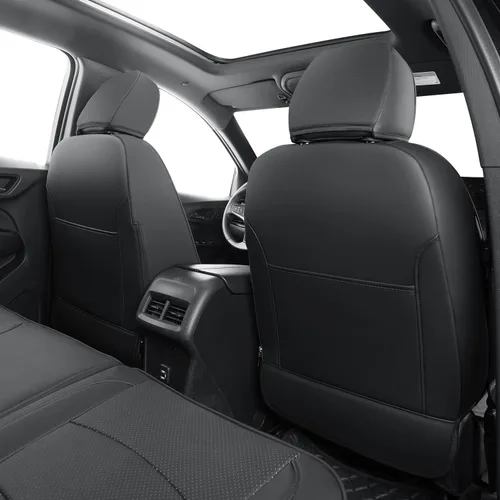 Miniatura 2 de RISINGSTAR Fundas de Asiento Terrain, aptas para GMC Terrain SUV 2018-2024 con asientos traseros divididos, piel sintética impermeable