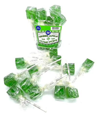 Miniatura 20 de PKM Candies - Paquete de 12 chupones cuadrados cuadrados de moda antigua: paquete de ventosas con sabor envuelto individualmente por Espeez - Party