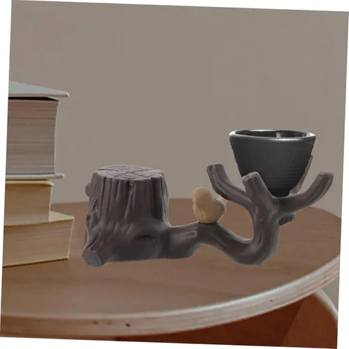 Miniatura 2 de BESTonZON 1 platillo de té para mascotas, accesorios de escritorio de oficina, decoración del hogar, mesa de comedor, bandeja de té, accesorios
