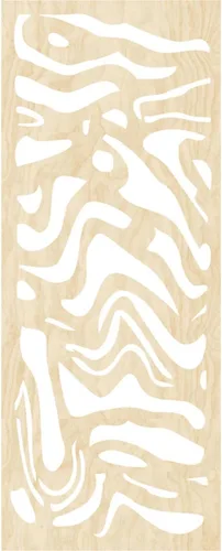 Miniatura 4 de 9 3/8"W x 24 3/8"H x 1/4"T Northfield Decorativos Paneles de Pared de Madera Calado, Abedul