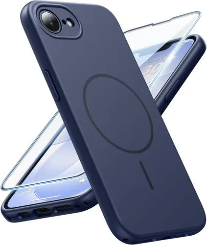 Miniatura 28 de FNTCASE Funda para iPhone 14 Pro Max color azul: [compatible con Magsafe] Funda magnética mate sólida con [protección completa de la cámara]