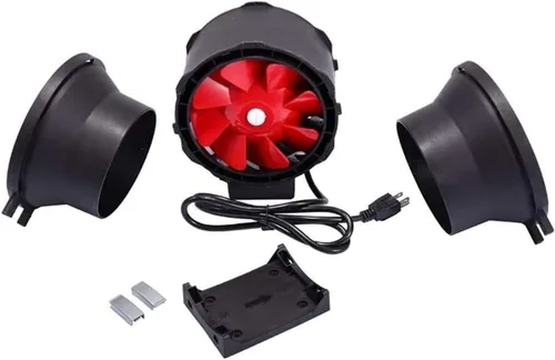 Miniatura 2 de Ventilador de conducto en línea de 6 pulgadas con controlador de velocidad 390 CFM Ventilador en línea para ventilación de cultivo en interiores