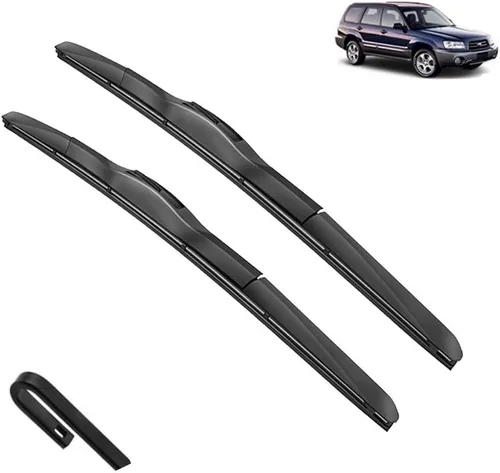Miniatura 8 de Juego de escobillas limpiaparabrisas delantero y trasero compatible con Subaru Forester SG 2002-2007, cortadores de escobillas de parabrisas de 21 +