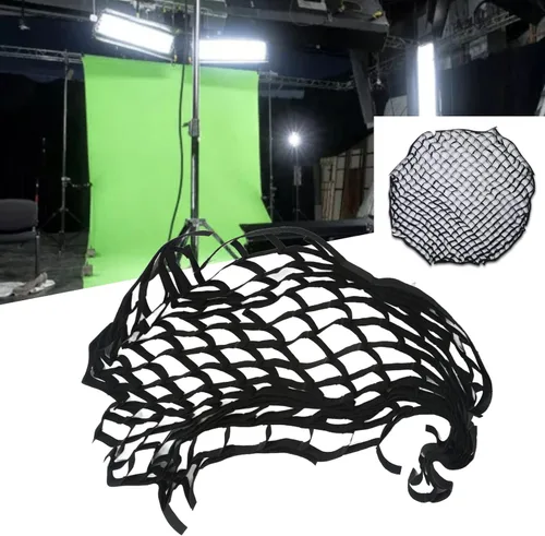 Miniatura 6 de Octagon Softbox Softbox Rejilla Celular Rejilla Celular de Enfoque de Luz Softbox Rejilla para Retrato y Video (35.4 in / 35.4 pulgadas)