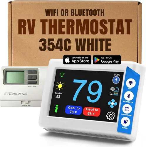 Miniatura 25 de MICRO-AIR EasyTouch - Termostato digital de repuesto para autocaravana, programable y confiable, habilitado para WiFi y Bluetooth, termostato