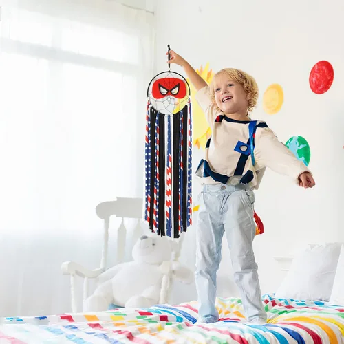 Miniatura 2 de Atrapasueños hecho a mano, decoración para habitación de niños, habitación de bebé, habitación de bebé, fiesta, sala de juegos, decoración