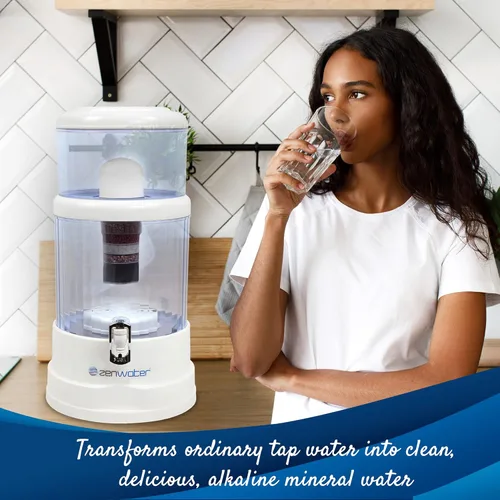 Miniatura 5 de Sistema de filtración y purificación para mesada de Zen Water Systems, Blanco crudo