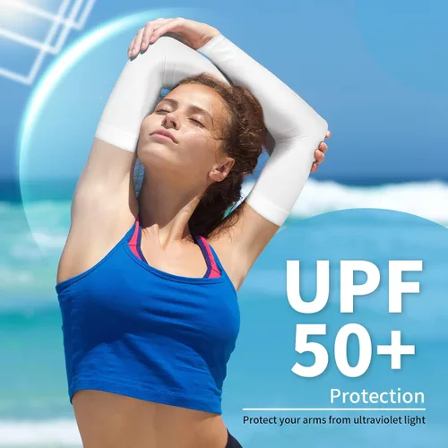Miniatura 2 de YESLIFE Mangas de protección solar UV para hombres y mujeres, manga deportiva de enfriamiento UPF 50