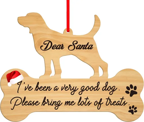 Miniatura 13 de FaCraft Marco de Fotos Navideño para Perro - Adornos Navideños 2025, Mejores Adornos para Perros para Decoraciones de Árbol de Navidad, Adornos