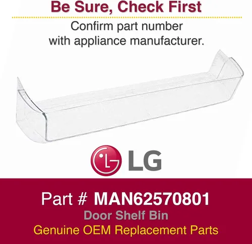 Miniatura 2 de LG MAN62570801 Contenedor de estante de puerta original OEM para refrigeradores LG