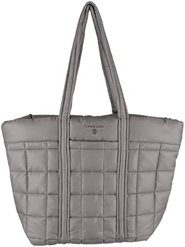 Miniatura 4 de Michael Kors Bolso tote acolchado grande Stirling - Gris, Gris