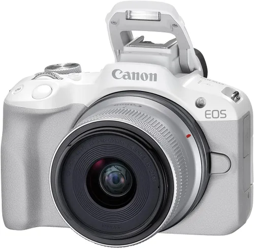 Miniatura 7 de Kit de cámara sin espejo Canon EOS R50 RF-S18-45mm F4.5-6.3 IS STM, sensor CMOS de 24.2 megapíxeles (APS-C), video 4K, cámara híbrida, para fotos