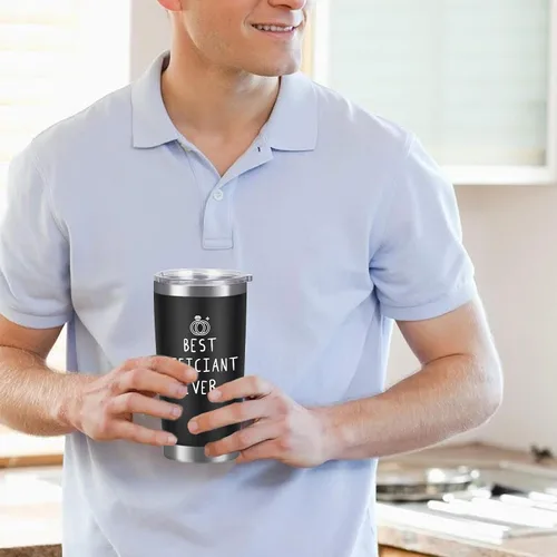 Miniatura 7 de Taza de café de regalo oficial de boda, regalo de novia y novio, regalo de agradecimiento para oficiante de boda, taza oficial de 20 onzas, taza