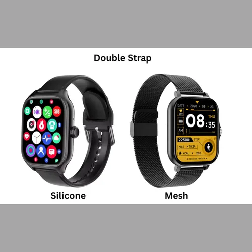 Miniatura 3 de Harper Reloj inteligente para hombres y mujeres, dos correas (silicona + malla) 2.01 pulgadas, HD, reloj inteligente inteligente Bluetooth + control