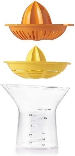 Miniatura 3 de OXO Good Grips Exprimidor de cítricos 2 en 1, color naranja