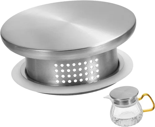 Tapa de jarra de agua, tapa de filtro de acero inoxidable para jarra de vidrio, cubiertas de tapones de garrafa, reemplazo de agua de vidrio para
