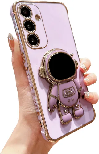 Miniatura 41 de phylla Funda de teléfono para Samsung Galaxy S22 Ultra de 6.8 pulgadas, funda de teléfono con soporte de astronauta chapado de lujo con bonito