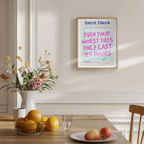Miniatura 6 de Decoración de oficina con cita positiva para mujer, divertido arte de pared motivacional de 11 x 14 pulgadas, decoración de pared con texto