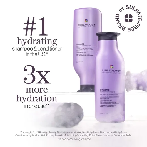 Miniatura 4 de Pureology Kit de Champú y Acondicionador Hidratante - Para Cabello Seco, Medio a Grueso y Teñido, Suaviza y Hidrata Profunda, Sin Sulfatos