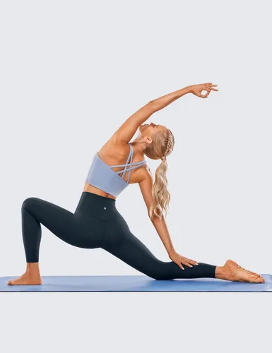Miniatura 46 de CRZ YOGA Leggings de entrenamiento para mujer con sensación de desnudez cepillada de 25 pulgadas, pantalones de yoga de compresión de cintura alta