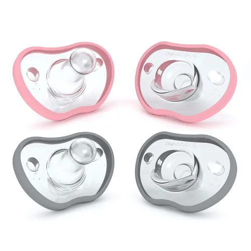 Miniatura 8 de Nanobebe - Chupetes para bebés de 0 a 3 meses, ortodónticos, se curvan cómodamente con el contorno de la cara, galardonados para bebés que