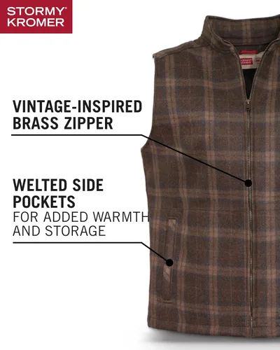 Miniatura 26 de Stormy Kromer The Ironwood Vest - Chaleco de invierno con cremallera para hombre, ropa de abrigo para clima frío