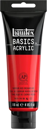 Miniatura 130 de Liquitex BASICS Pintura Acrílica, Botella de 400ml (13.5 oz), Blanco Titanio Titanio Blanco