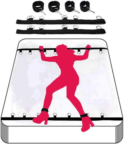 Correas de amarre sexuales para cama de tamaño Queen para parejas debajo del colchón, cama King para adultos, juego de cuerda y cuerda, juego de