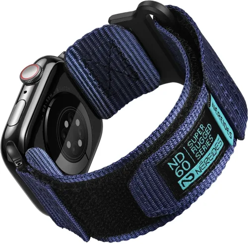 Miniatura 33 de Nereides Compatible con Correa de Apple Watch Ultra 3/2/1, Correa Deportiva de Nylon con Diseño Tejido para 49 mm (L, Negro)