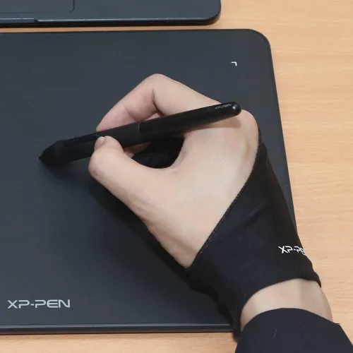 Miniatura 5 de XP-Pen, guante de lycra profesional, artista para monitor gráfico, tablet, dibujo, apto para mano izquierda o derecha (S/M/L, color negro), Licra