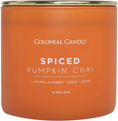 Miniatura 36 de Colonial Candle Winter Woods - Vela perfumada en frasco, colección Pop of Color, 3 mechas, verde, 14.5 onzas, hasta 60 horas de combustión