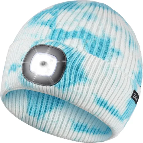 Miniatura 32 de Etsfmoa Gorro unisex con la luz, regalos para hombres, papá, padre, gorras recargables por USB