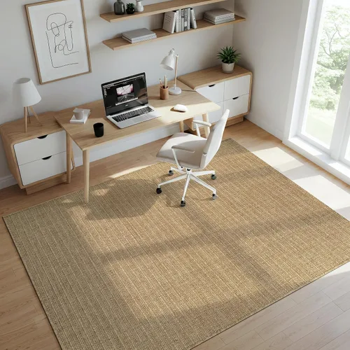 Miniatura 42 de Tapete de Puerta de Yute Fácil 2x3 Pies Interior Exterior Alfombras Naturales Alfombra de Fibra Sólida Alfombra de Área Tejida Boho Fácil de Limpiar