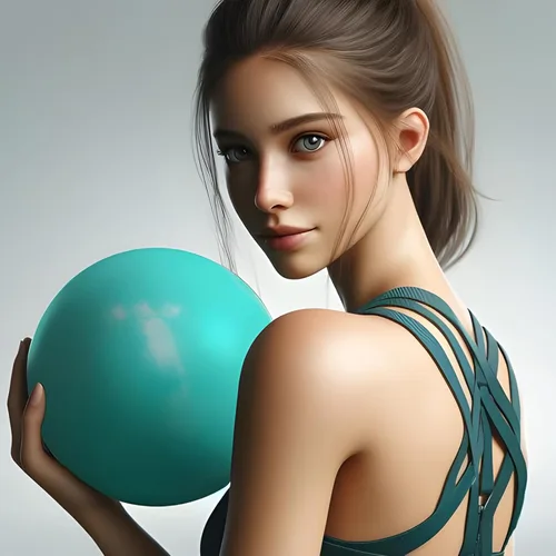 Miniatura 2 de AppleRound Exercise Ball with Pump, 9-Inch Small for Pilates, Yoga, Core Stability - Choose: [Pack of 1 Ball + 1 Pump] or [Pack of 2 Balls + 1 Pump]