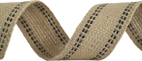 Miniatura 7 de MEEDEE Cinta de yute negro para tapicería de 2 pulgadas, arpillera de yute para manualidades con costuras negras para decoración del hogar, silla
