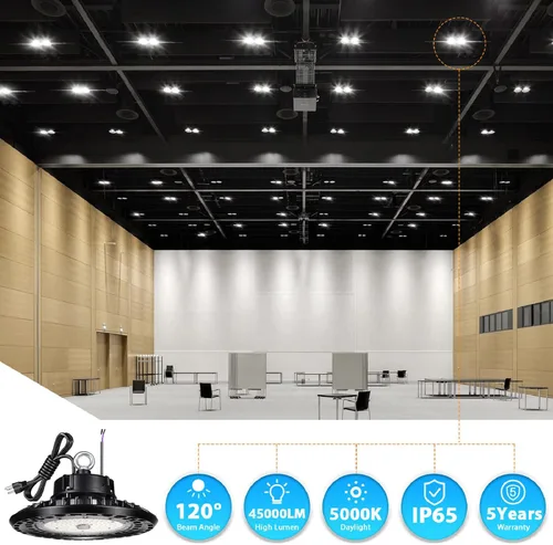 Miniatura 2 de UFO LED High Bay Light 300W 45,000LM,Alternative 1250W MH/HPS,UL Certified LED Driver,0-10V Dimmable,5000K,High Bay Led Lights Shop Warehouse