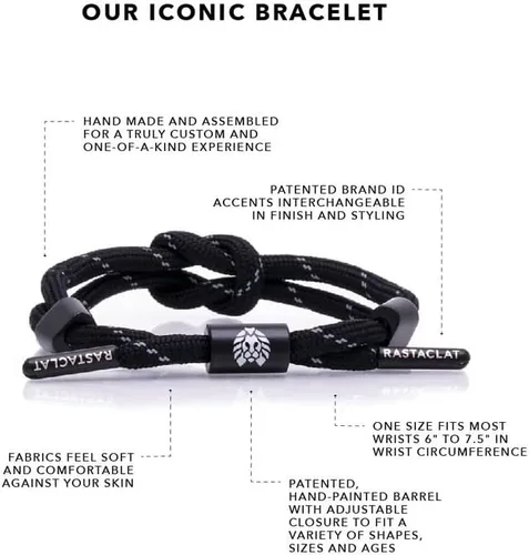 Miniatura 2 de Rastaclat Pulseras ajustables anudadas a mano originales para hombres de todas las edades Mujer